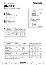 LNC704PS datasheet pdf Panasonic