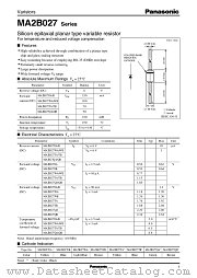 MA2B027TB datasheet pdf Panasonic