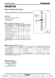 MA2B182 datasheet pdf Panasonic