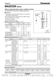 MA2C029QB datasheet pdf Panasonic