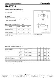 MA2X338 datasheet pdf Panasonic