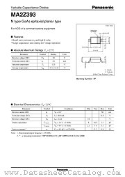 MA2Z393 datasheet pdf Panasonic