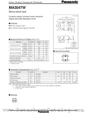 MA3047W datasheet pdf Panasonic