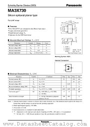 MA3X730 datasheet pdf Panasonic
