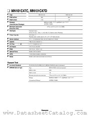 MN101C47C datasheet pdf Panasonic