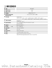 MN102H81G datasheet pdf Panasonic