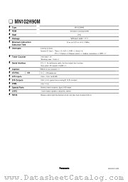 MN102H90M datasheet pdf Panasonic