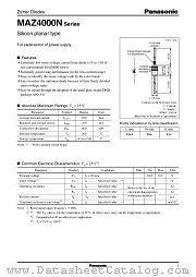MAZ4120N-L datasheet pdf Panasonic