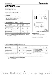 MAZX270 datasheet pdf Panasonic