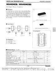 MN4040B datasheet pdf Panasonic
