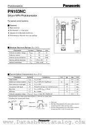 PN163NC datasheet pdf Panasonic