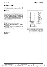 AN5870K datasheet pdf Panasonic