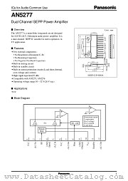 AN5277 datasheet pdf Panasonic