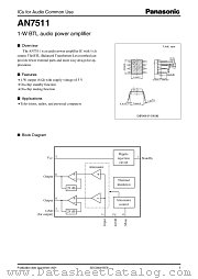 AN7511 datasheet pdf Panasonic