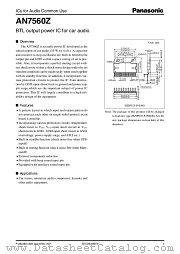 AN7560Z datasheet pdf Panasonic