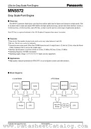 MN5572 datasheet pdf Panasonic