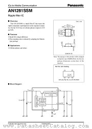 AN1281SSM datasheet pdf Panasonic