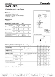 LNC710PS datasheet pdf Panasonic