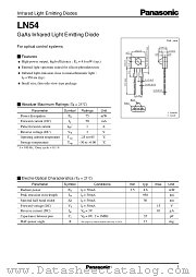 LN54 datasheet pdf Panasonic
