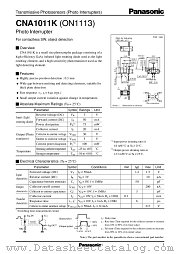 ON1113 datasheet pdf Panasonic