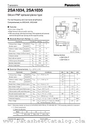 2SA1034 datasheet pdf Panasonic
