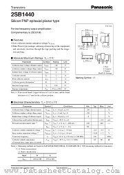 2SB1440 datasheet pdf Panasonic