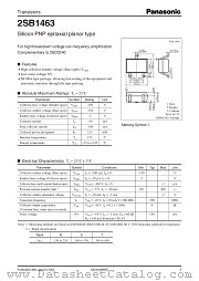 2SB1463 datasheet pdf Panasonic