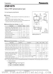 2SB1679 datasheet pdf Panasonic