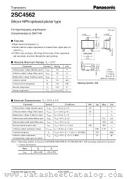 2SC4562 datasheet pdf Panasonic
