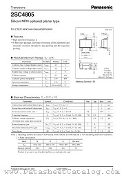 2SC4805 datasheet pdf Panasonic