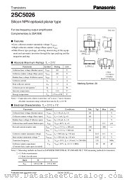 2SC5026 datasheet pdf Panasonic