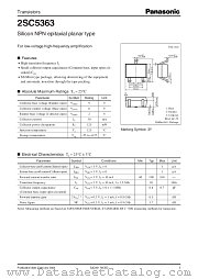 2SC5363 datasheet pdf Panasonic