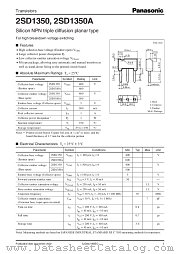 2SD1350 datasheet pdf Panasonic