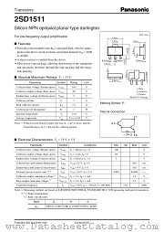 2SD1511 datasheet pdf Panasonic