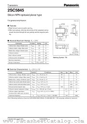 2SC5845 datasheet pdf Panasonic