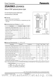 2SA963 datasheet pdf Panasonic