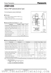2SB1435 datasheet pdf Panasonic