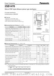 2SB1470 datasheet pdf Panasonic