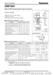 2SB1504 datasheet pdf Panasonic