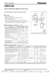 2SC5104 datasheet pdf Panasonic
