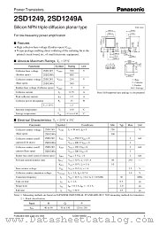 2SD1249 datasheet pdf Panasonic