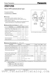2SD1256 datasheet pdf Panasonic