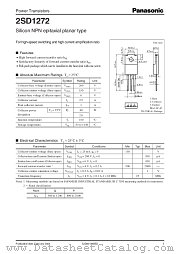 2SD1272 datasheet pdf Panasonic