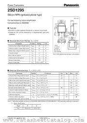 2SD1295 datasheet pdf Panasonic