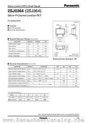 2SJ0364 datasheet pdf Panasonic