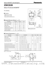 2SK3539 datasheet pdf Panasonic