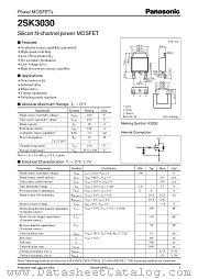 2SK3030 datasheet pdf Panasonic