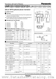 UNR1222 datasheet pdf Panasonic