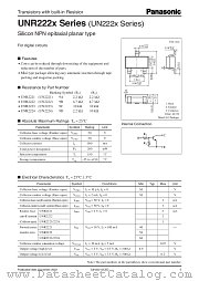 UNR2222 datasheet pdf Panasonic