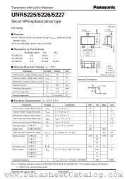 UNR5227 datasheet pdf Panasonic